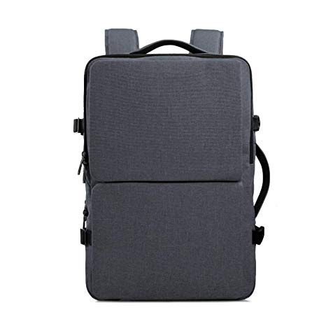 Cai Carry On Backpack Large Capacity TSA Approved Travel Backpack, Dark Grey, 17 Inch Laptop