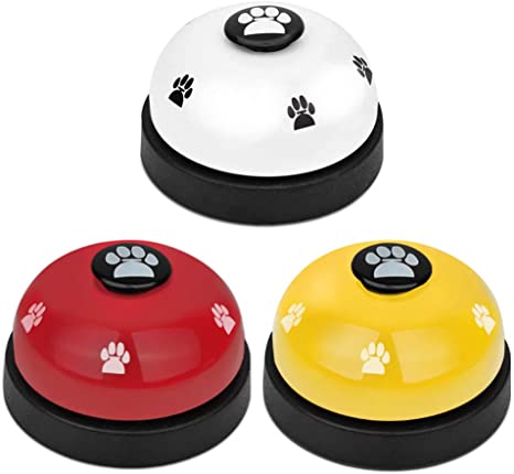 Dog Training Bell, maxin Set of 3 Dog Puppy Pet Potty Training Bells,Dog Training Bells for Door Small Dog Cat,Dog Training Bell to Go Outside, Interactive Toys Pet Tool Communication Device