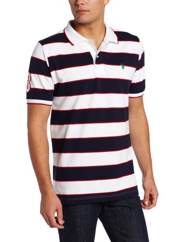 Men's Striped Polo Shirt