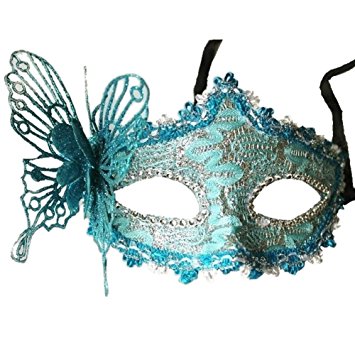 Mask - TOOGOO (R) Sexy Women Lace Mask Venetian Masquerade Ball Party Carnival Face, Eye (green)