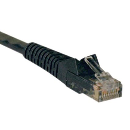 Tripp Lite Cat6 Gigabit Snagless Molded Patch Cable RJ45 MM - Black 10-ftN201-010-BK