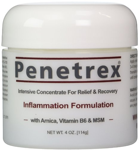 Penetrex Pain Relief Cream [4 Oz] :: #1 Best Seller Since 2009. 100% Guaranteed. Preferred by sufferers of Tennis Elbow, Tendonitis, Bursitis, Knee & Shoulder Pain, Neuropathy, Sore Muscles & Joints