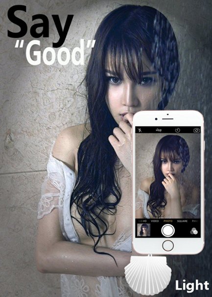 Say "Good" Selfie Ring Light YEYIZU® Phone Light Photos And Video Enhancing Photographs (White)
