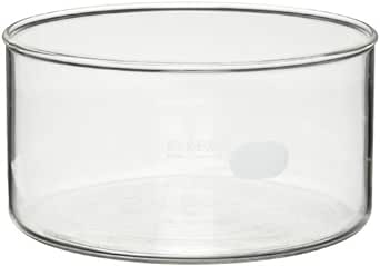 Corning Pyrex 3140-100 Borosilicate Glass 325mL Heavy Duty Rim Crystallizing Dish, 100mm Diameter x 50mm Height (Pack of 6)