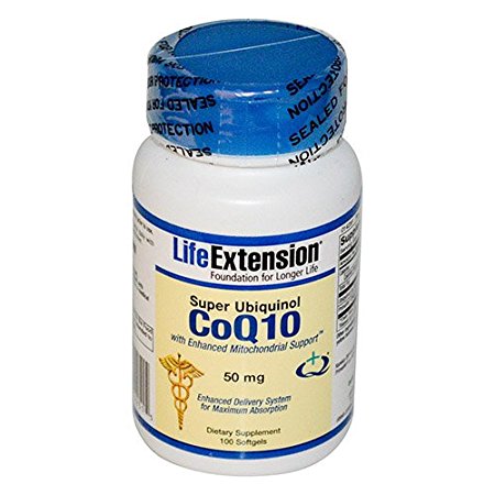 Life Extension Super Ubiquinol Coq10 with Enhanced Mitochondrial Support Soft Gels, 100 Count