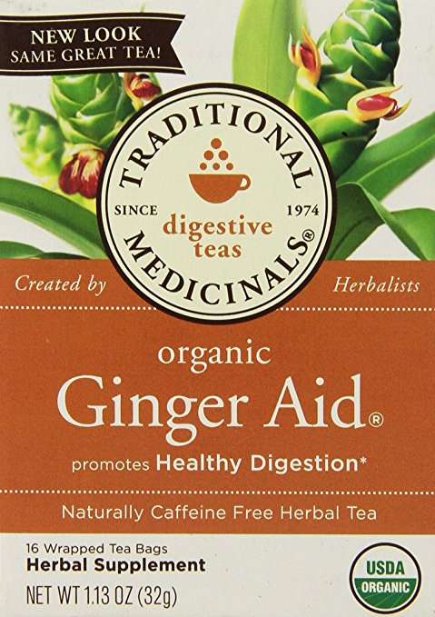 Traditional Medicinals Organic Ginger Aid Tea, 16 Tea Bags