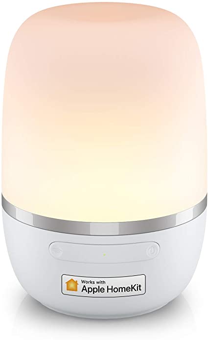 Smart Table Lamp, Meross Dimmable WiFi Ambient Lamp, Works with HomeKit (iOS13 ), Alexa and Google Assistant, Tunable White and Multi-Color Nightstand Lamp, Voice Control, APP Control, Schedule