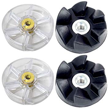 2 Pack Motor Gear and Rubber Gear Replacement Parts Compatible with NutriBullet 600W 900W Blenders NB-101B NB-101S