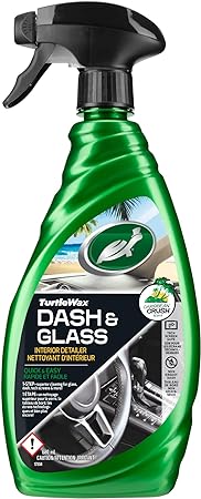 Turtle Wax 50582 Dash & Glass Interior Cleaner and Protectant, Superior Cleaning Spray for Dashboard, Glass, Tech Screen, and All Interior Hard Surfaces, 23 oz