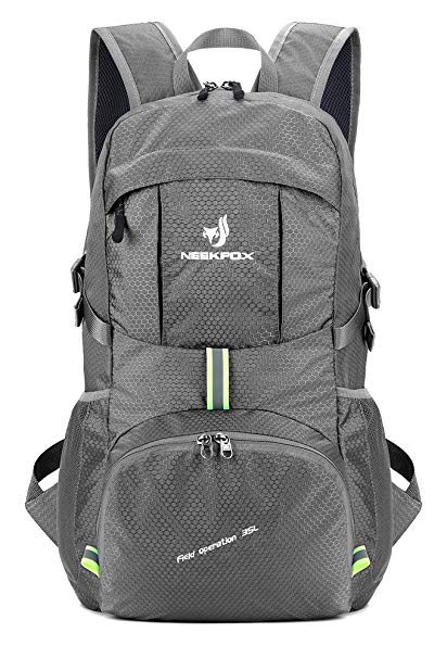 NEEKFOX Lightweight Packable Travel Hiking Backpack Daypack - 35L Foldable Camping Backpack Ultralight Sport Outdoor Backpack