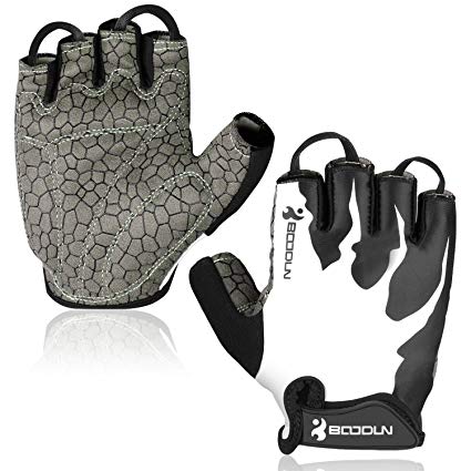 Cycling Gloves, HiCool Fitness Gloves Biking Gloves Weight Lifting Gloves Breathable Half Finger Workout Gloves with Anti-slip Shock-absorbing Gel Pad Outdoor Sports Gloves for Men and Women