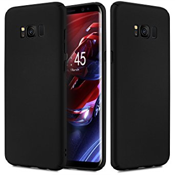 Galaxy S8 Case, BASSTOP Super Slim 2 in 1 Shockproof Anti-slip TPU Cover Case with PC Hard Frame for SAMSUNG Galaxy S8 5.8 inch (Black)