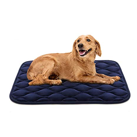 AIPERRO Dog Crate Pad Washable Dog Bed Mat Dog Mattress Pets Kennel Pad 30/36/42/48 Inches for Large Medium Small Dogs and Cats