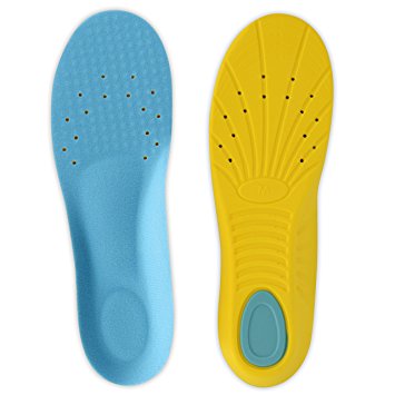 Dr.Koyama Running Shoe Insoles Premium Latex Memory Foam Arch Comfort Shock Absorbing Sports Insoles (US Men 10~12 Women: 12~14)