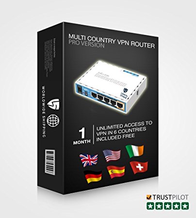 Pre Configured Multi Country VPN Router - Pro