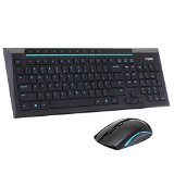 Mactrem Rapoo 8200p 58ghz Wireless Multimedia Keyboard Mouse Combo - Blue