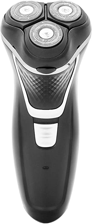 Bell & Howell Electric Shaver for Men Triple Rotary Shaving Technology with PopUp Trimmer Rechargeable Battery Lightweight for Traveling Ergonomic High Grip Design Easy to Clean, Black, 1 Count