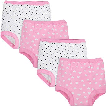 GERBER Baby Girls' 4-Pack Training Pant