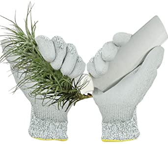 GLOSAV Heavy Duty Garden Gloves for Men (2 Pairs), Level 5 Cut Resistant Work Gloves for Gardening, Fishing (Large)