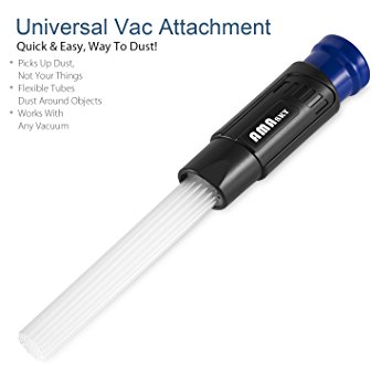 AMASKY Universal Vacuum Attachment As Seen On TV, Perfect for Air Vents/Keyboards/Drawers/car/Tools/Crafts/Jewelry/Plants Dust Cleaning