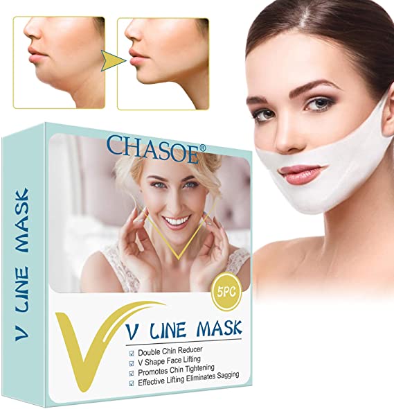 V Face Mask, V Line Lifting Mask, Double Chin Reducer, V Mask, Facial Anti-aging Moisturizing Mask Double Chin Remover, Shaping Tightening for Double Chin, Square Face, Baby Fat