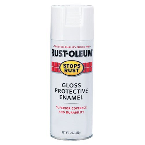 Rust-Oleum 7792830 Stops Rust Spray Paint, 12-Ounce, Gloss White