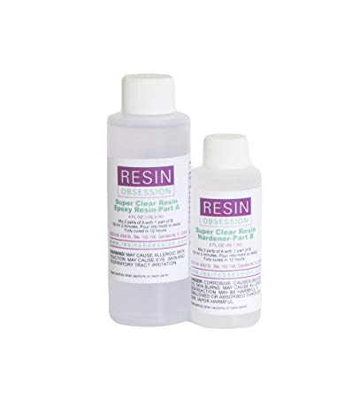 Resin Obsession Super Clear Epoxy Resin 6 Oz for Jewelry and Crafting Projects
