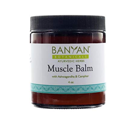 Banyan Botanicals Muscle Balm - 99% Organic - Relax & Rebuild Sore, Tired, Aching Muscles - Ashwagandha & Camphor
