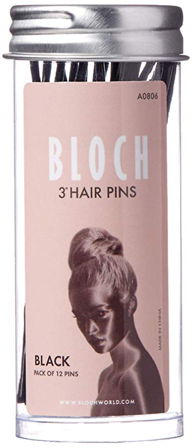 Bloch Women's Hair Pins-3"-12 Pack