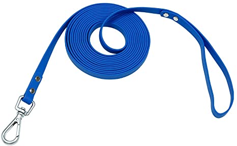 Nimble Waterproof Dog Leash Durable Dog Rope Reflective Great for Small Medium Large Dog 5ft 10ft 16ft 30ft 50ft Training Long Leash for Outdoor (16 feet, Blue)