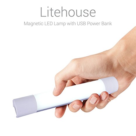 Portronics LiteHouse Magnetic LED Lamp with 4400mAh USB Power Bank