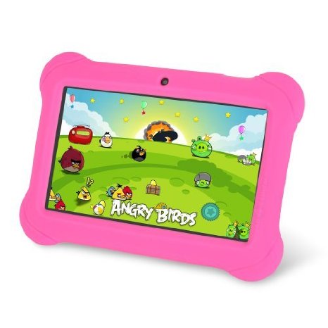 Orbo Jr. 4GB Android 4.4 Wi-Fi Tablet PC w/Beautiful 7" Five-Point Multitouch Display - Special Kids Edition - Pink
