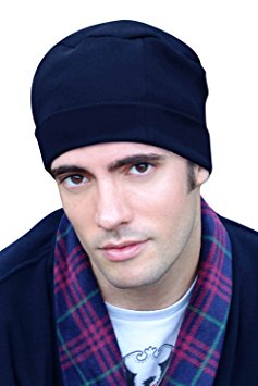 Headcovers Unlimited Mens Night Cap - 100% Cotton Sleep Cap For Men - Sleeping Hat For Man