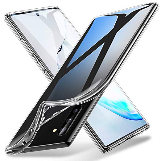 ESR Essential Zero Compatible with Galaxy Note 10 Case, Made with Slim, Clear, and Soft TPU, Flexible Silicone Case for The Samsung Galaxy Note 10 6.3-inch (2019), Jelly Clear