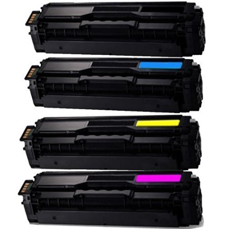 Samsung CLT-K504S,CLT-C504S,CLT-Y504S,CLT-M504S compatible toner cartridge replacement for Xpress SL-C1810W,C1860FW,CLX-4195FN,4195FW,CLP-415NW color laser printer (4-pc 504S Black Cyan Yellow Magenta