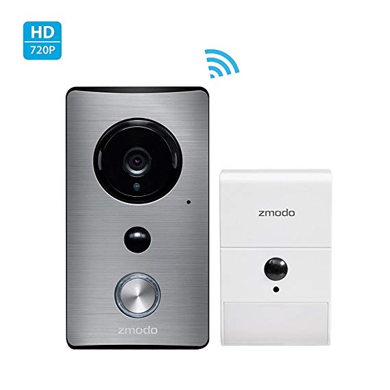 Zmodo Greet Wireless Video Doorbell with Beam Wi-Fi Extender - Cloud Service Available.