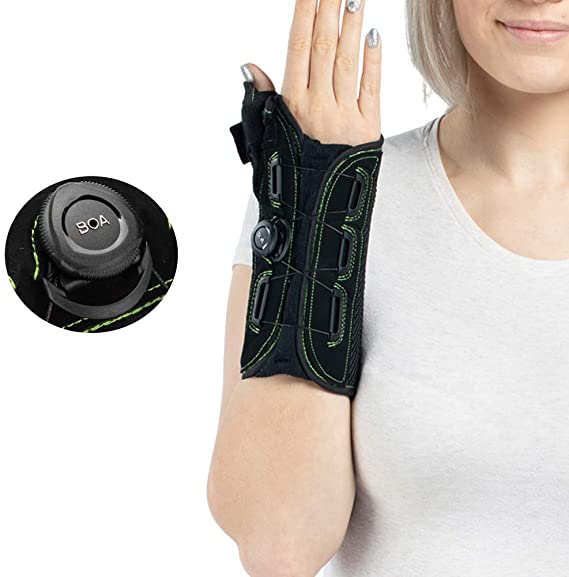 Thumb and Wrist Spica Splint with Advanced Boa Technology Brace for Arthritis, Tendonitis, Carpal Tunnel Syndrome Pain Relief– Right Hand Medium