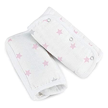 aden by aden + anais Strap Cover; 100% Cotton Muslin Strap Covers with 100% Polyester Fill; 2-Pack; Darling - Stars