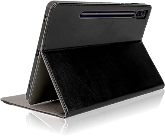 Samsung Galaxy Tab S7 Plus Case with S Pen Holder – Cuvr Protective Tablet Cover with Secure Multi Angle Stand for Samsung Tab S7  2020 Model SM-T970 & SM-T976B