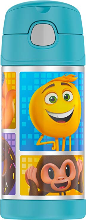 Thermos Funtainer 12 Ounce Bottle, Emoji Movie