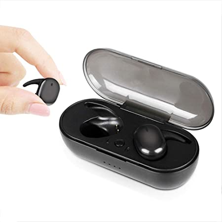 PWYR - Wireless Earbuds, Bluetooth 5.0 Headsets Bluetooth Headphones, 30H Cycle Playtime, in Ear Headset, HD Stereo Sound Earbuds, Built-in Microphone Portable Charging Case, for Samsung, Apple
