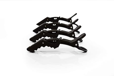 Colortrak Rubberized Jumbo Croc Clips - 4 Pack, Rubberized Finish Croc Clips to Prevent Slippage, Stain Resistant, Ergonomic Grip, Double-Hinged Design, 5.3" Long