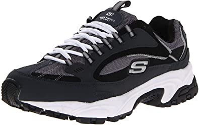 Skechers unisex adult Stamina - Nuovo fashion sneakers, Navy/Black, 12 X-Wide US