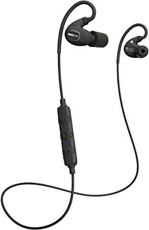 ISOtunes PRO 2.0 Bluetooth Earplug Headphones, 27 dB Noise Reduction Rating, 16  Hour Battery, IP67 Durability, Noise Cancelling Mic, OSHA Compliant Professional Hearing Protector (Matte Black)
