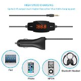 Newest Version Enegg Universal 35mm In-Car Radio Audio FM Transmitter with USB Charger Adapter for iPhone iPad Samsung Galaxy Note Edge Motorola Nexus LG Sony Android Cell Phones Tablet