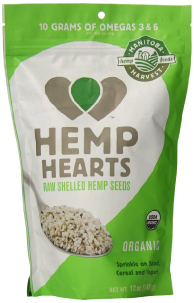Manitoba Harvest Organic Hemp Hearts Raw Shelled Hemp Seeds 12 Ounce
