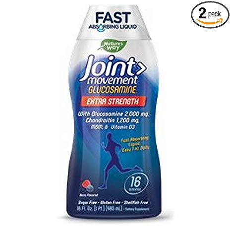 Wellessee Joint Movement Glucosamine Liquid 16 Ounces (2 pack)