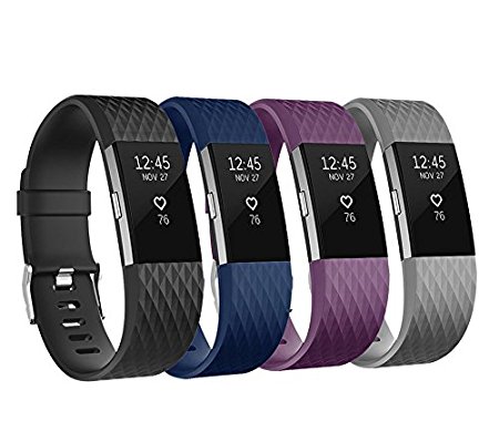 For Fitbit Charge 2 Bands, Adjustable Replacement Sport Strap Bands for Fitbit Charge 2 Smartwatch Fitness Wristband