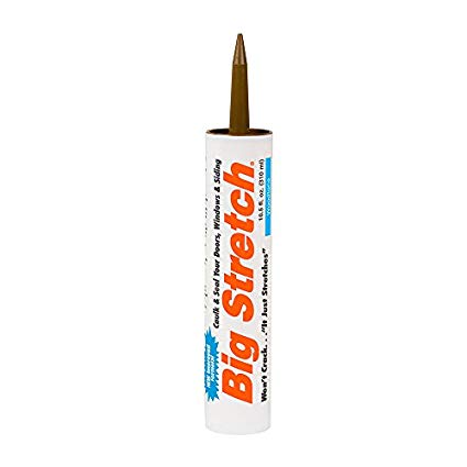 Sashco Big Stretch Acrylic Latex High Performance Caulking Sealant, 10.5 Ounce Cartridge, Woodtone (Pack of 12)