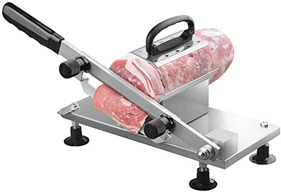 BAOSHISHAN Manual Frozen Meat Slicer Household Slicing Machine for Herb Nougat Bacon Stainless Steel Hot Pot Helper ZB208B